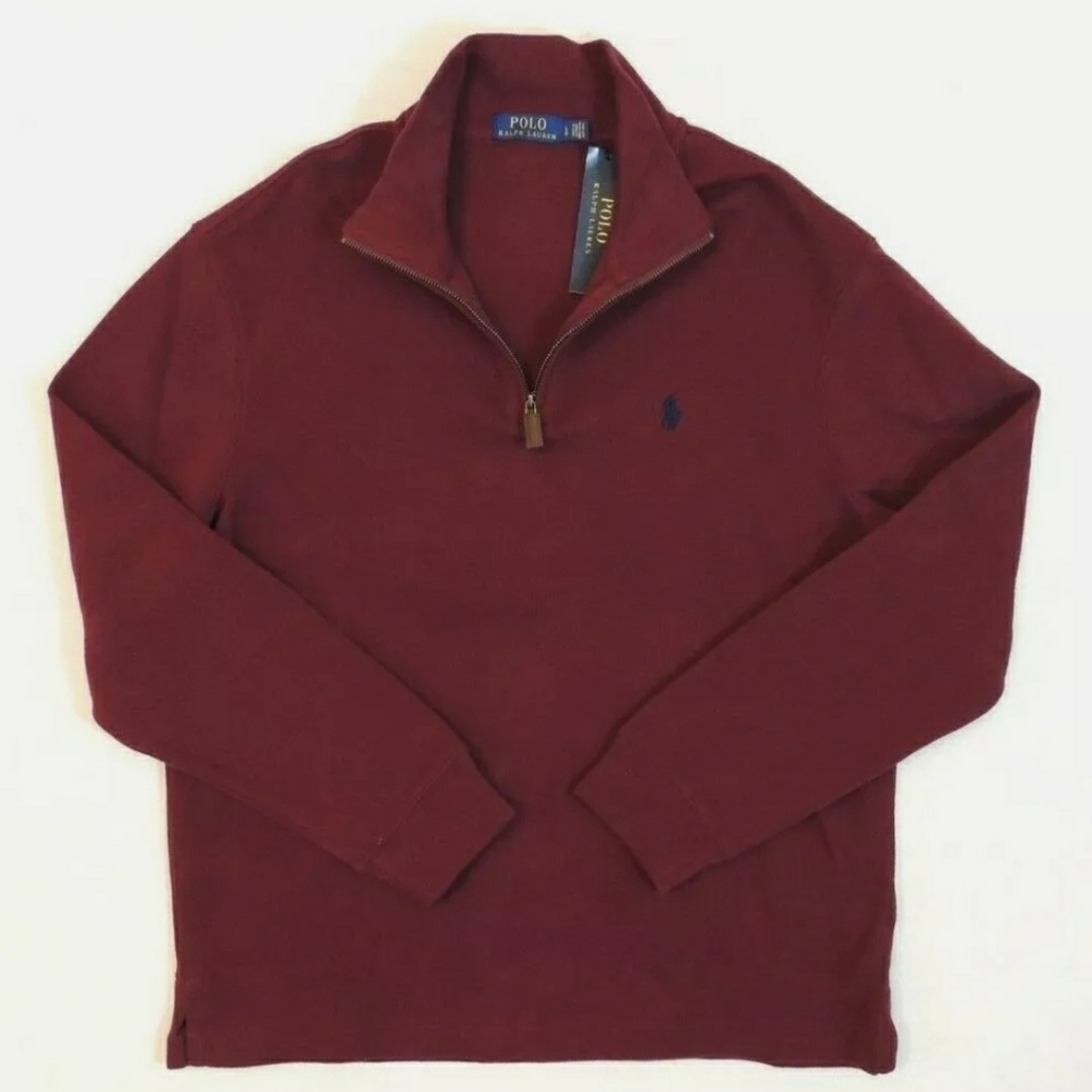 Polo Ralph Lauren half zip ribbed sweater